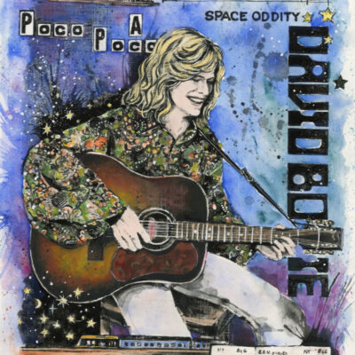 David Bowie in Stockport Commemorative Art Print